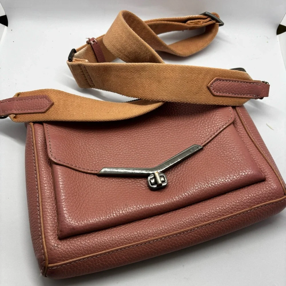 Botkier “Valentina” rose blush pink crossbody bag/guitar strap